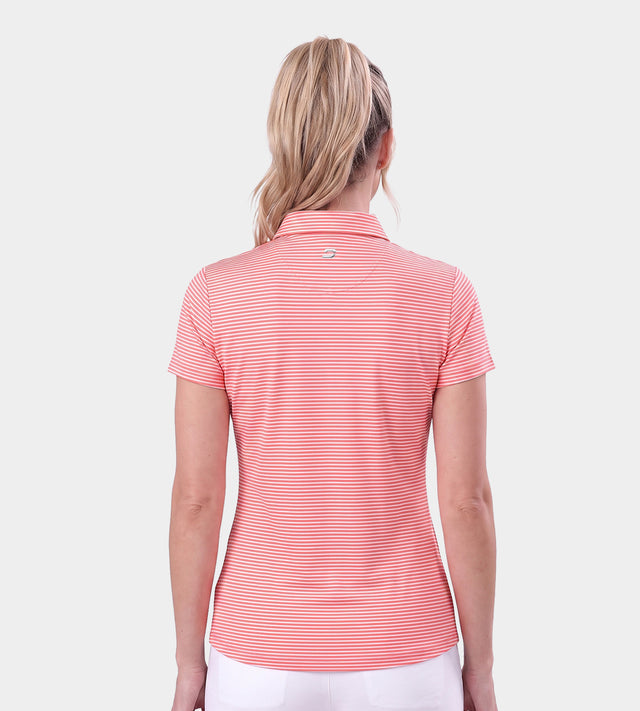 LADIES SPRING POLO - CORAL