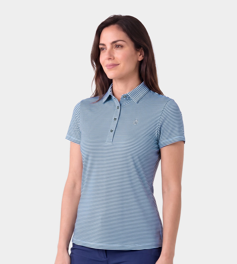 LADIES SPRING POLO - NAVY