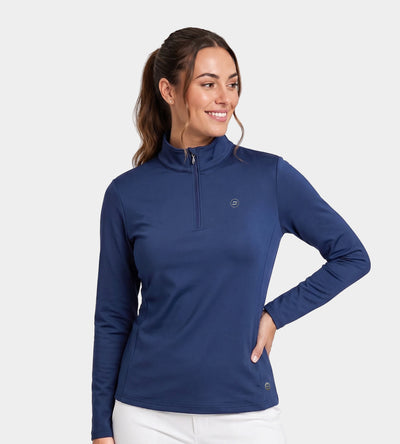 LADIES ULTRA BLEND MIDLAYER - MARINE