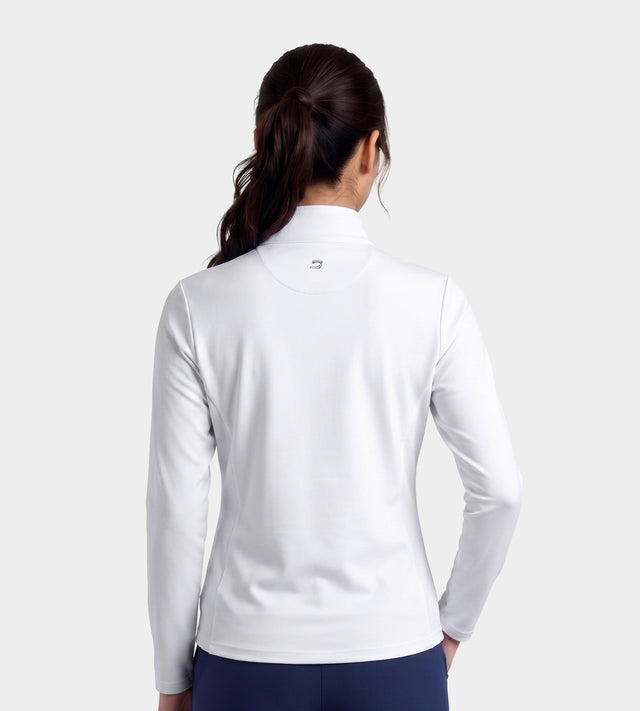 LADIES ULTRA BLEND MIDLAYER - WHITE