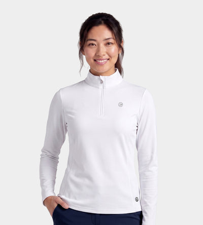 LADIES ULTRA BLEND MIDLAYER - BLANC