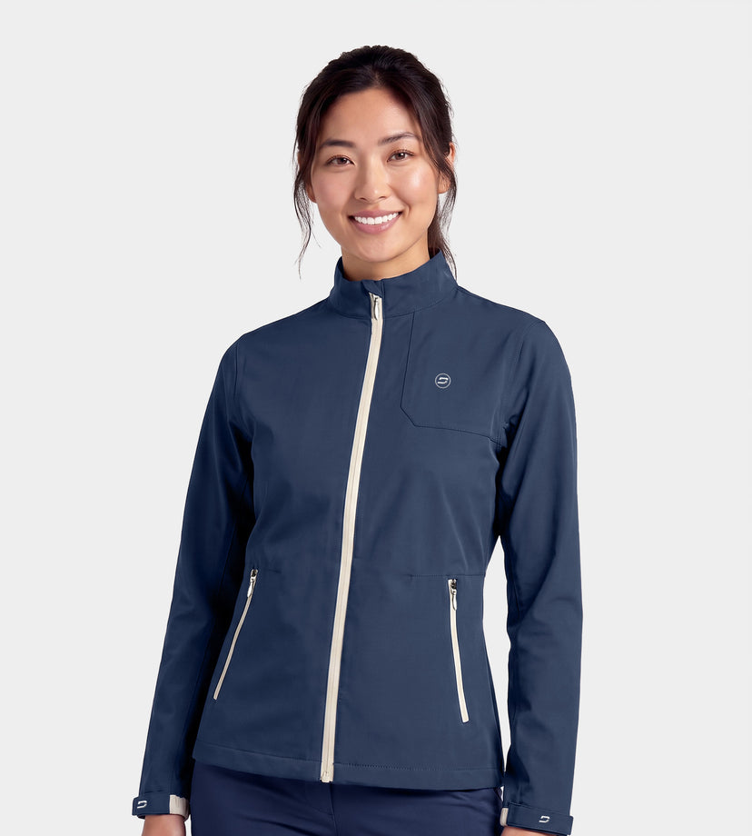 LADIES VENUS RAIN JACKET - NAVY