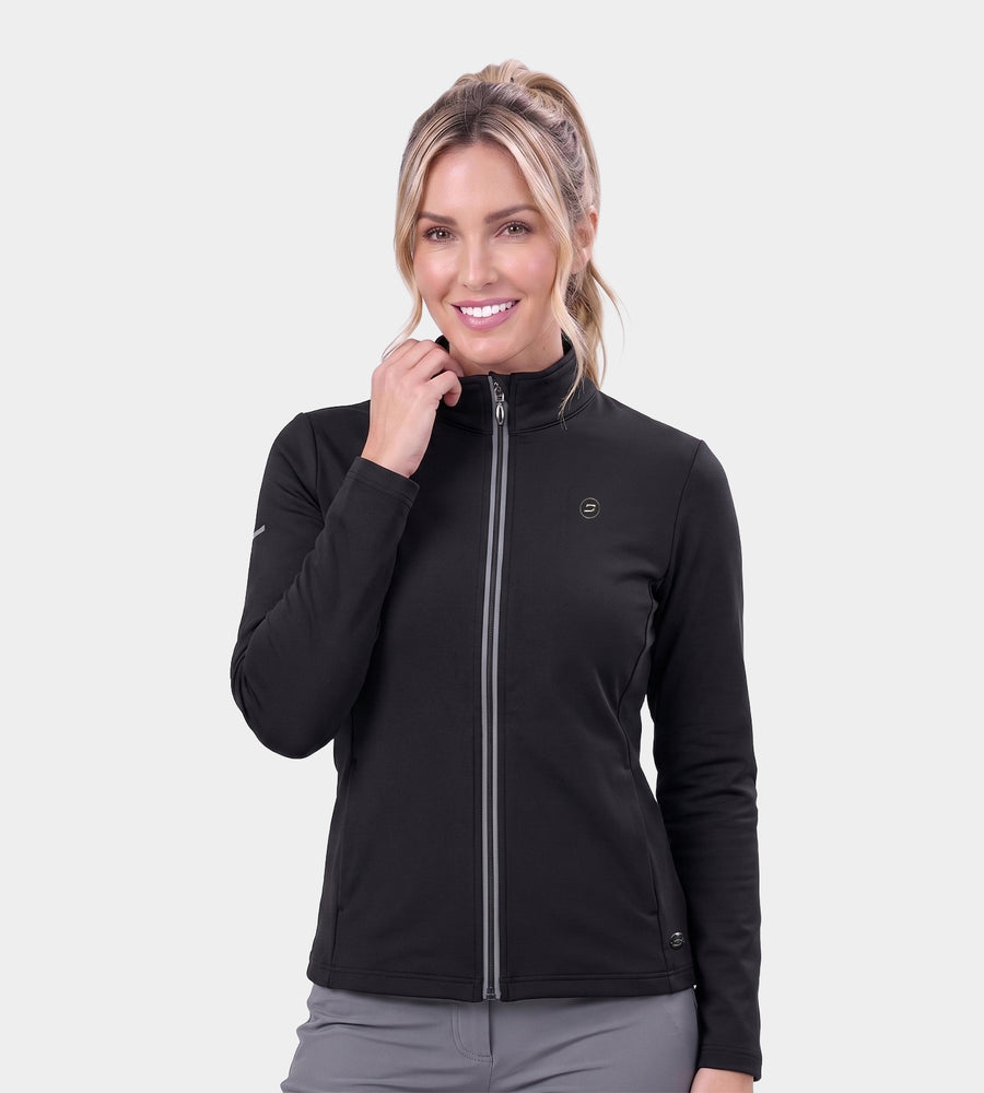 LADIES ARCHER JACKET - ZWART