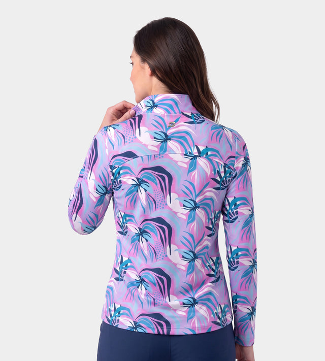 LADIES BIRDIE MIDLAYER - TROPIC PINK
