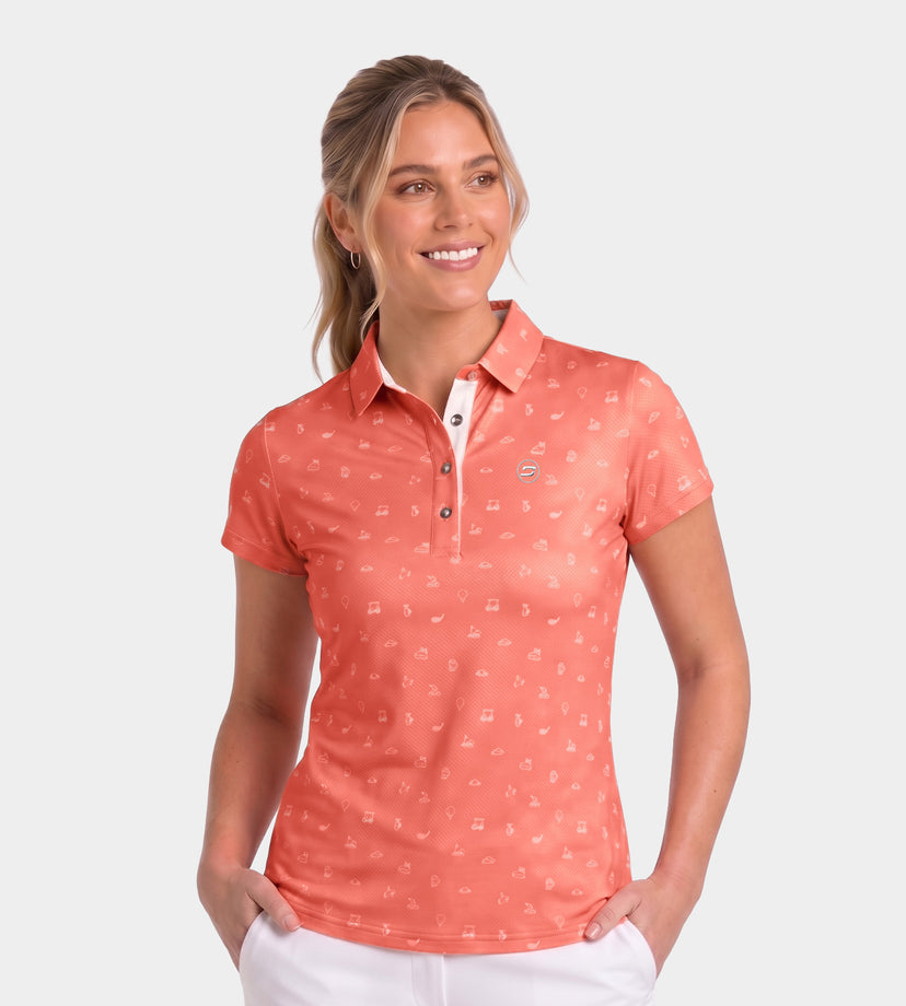 LADIES CLUB 2.0 POLO - CORAL