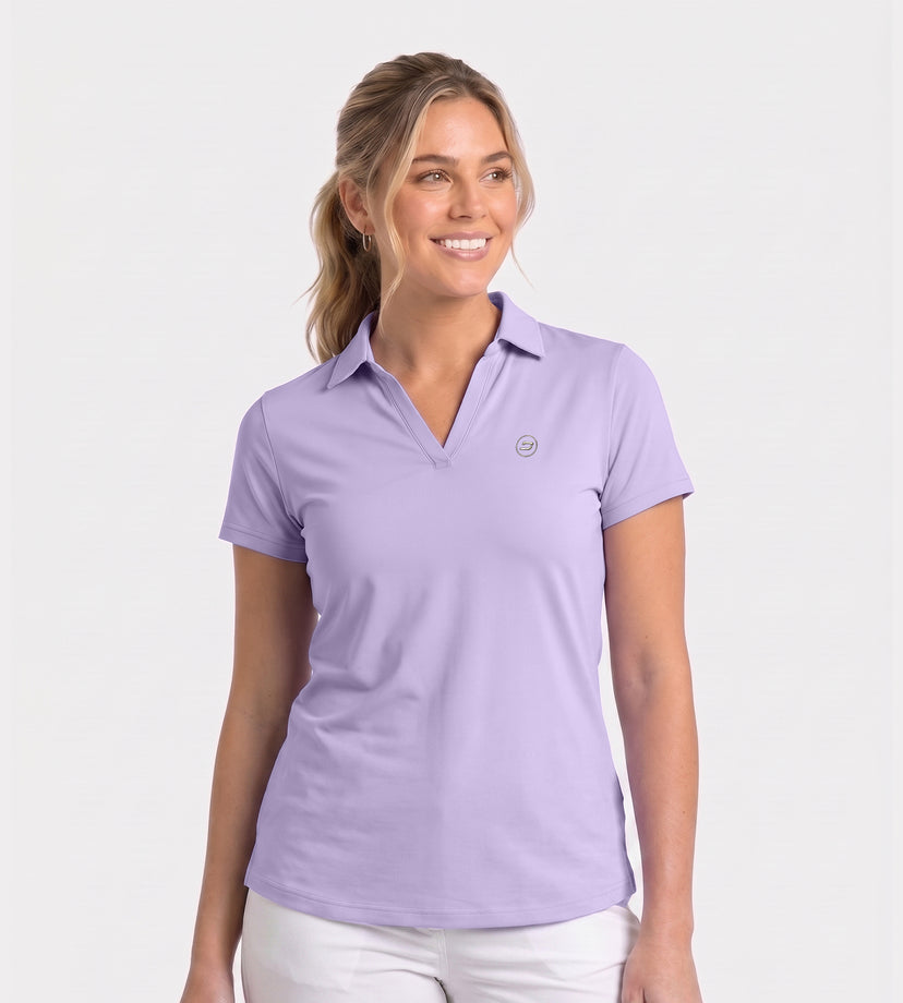 LADIES CLUBHOUSE POLO - LAVENDAR