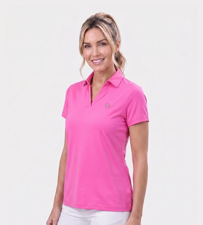 LADIES CLUBHOUSE POLO - ROSE
