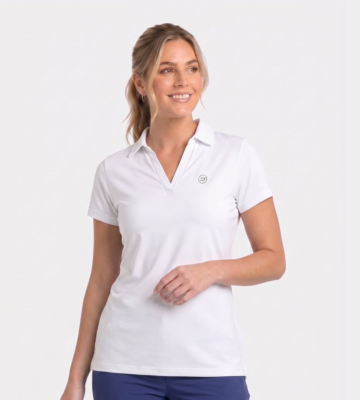 LADIES CLUBHOUSE POLO - BLANC