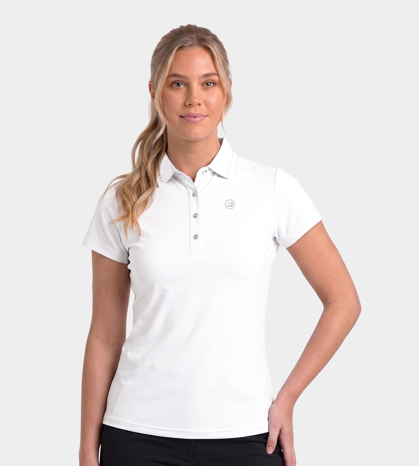 LADIES COUTURE POLO - BLANC