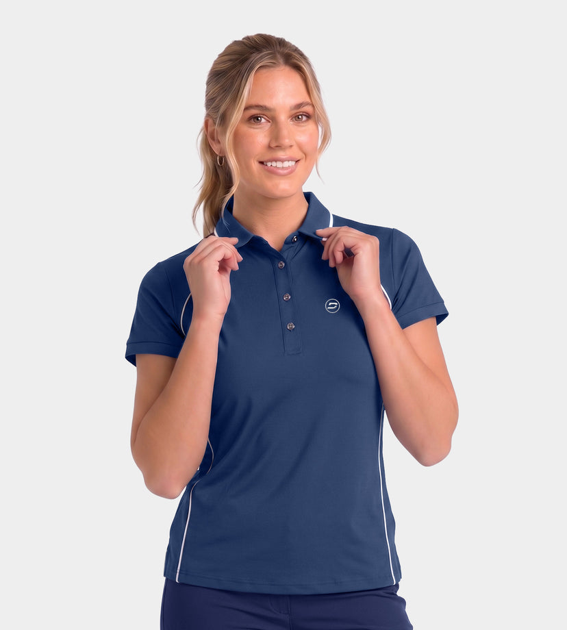 LADIES FORM POLO - NAVY