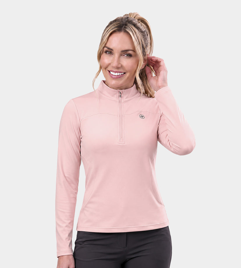 LADIES HEART MIDLAYER - PINK