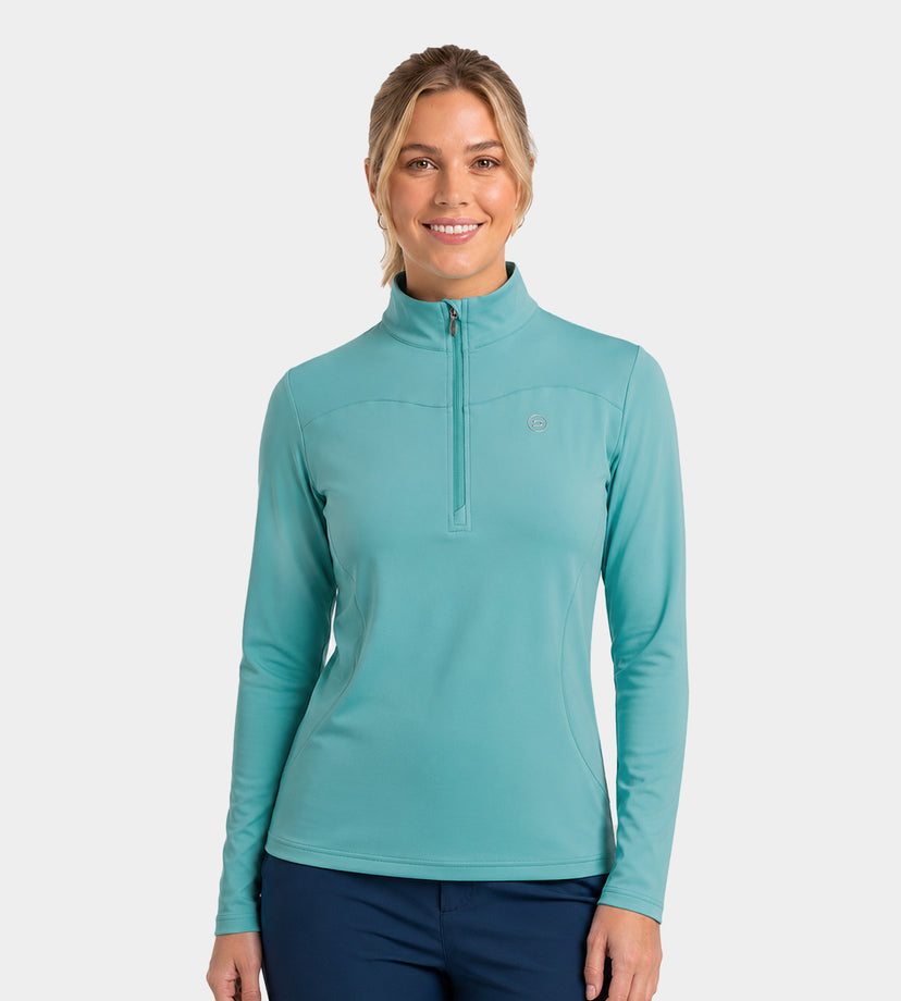 LADIES HEART MIDLAYER - TEAL