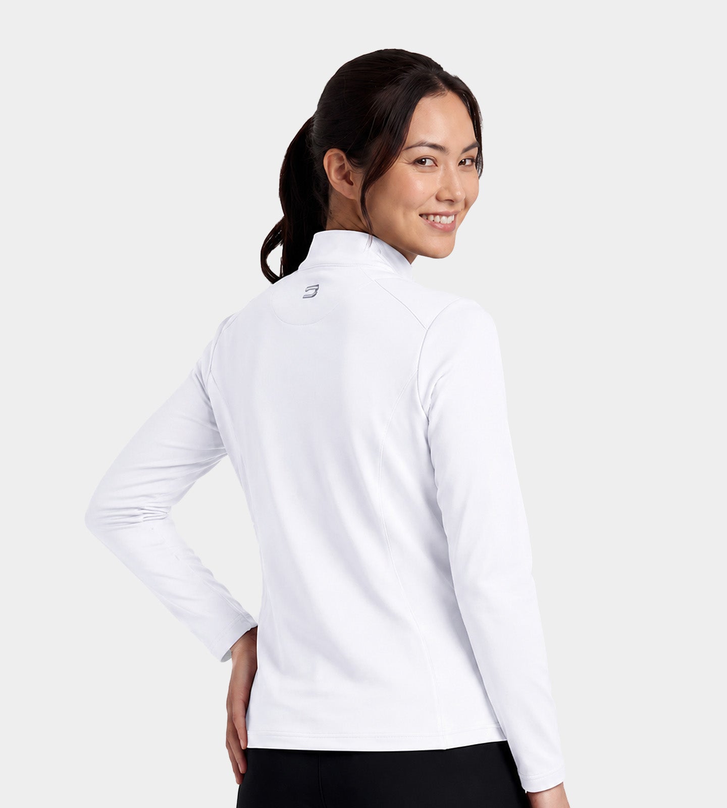 LADIES HEART MIDLAYER - BLANC