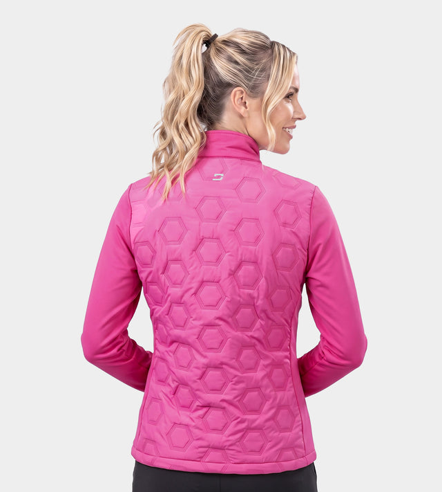 LADIES HEXA PERFORMANCE JACKET - BRIGHT ROSE