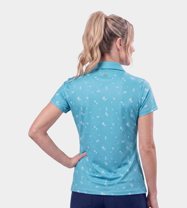 LADIES LILY POLO - BLUE