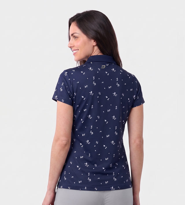 LADIES LILY POLO - NAVY