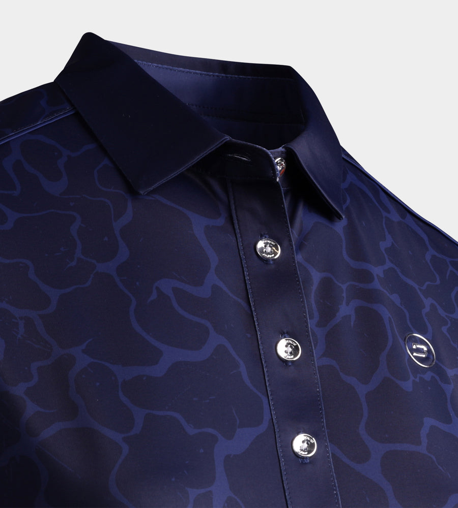 LADIES BLISS POLO - NAVY