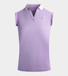 LADIES CAPPED POLO - LAVENDER