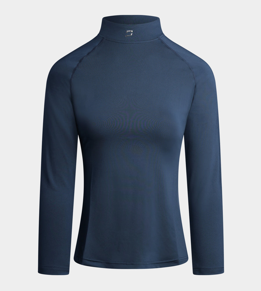 LADIES CREW BASELAYER - MARINEBLAUW