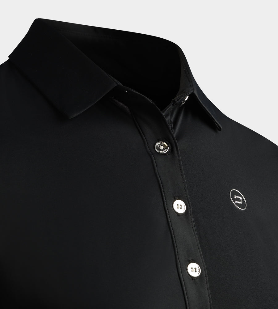 LADIES ELITE POLO - ZWART