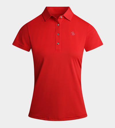 LADIES ELITE POLO - ROUGE