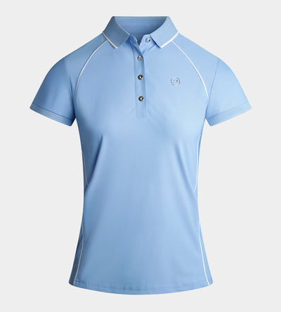 LADIES FORM POLO - BLEU