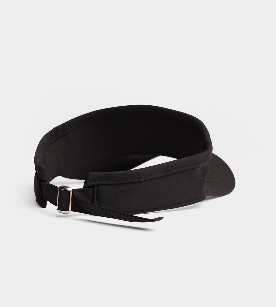 LADIES GOLF VISOR - SCHWARZ
