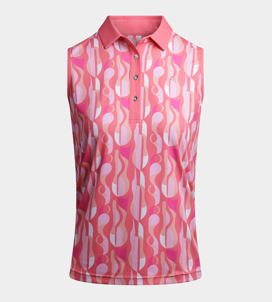 LADIES GRIFFON POLO - CORAL
