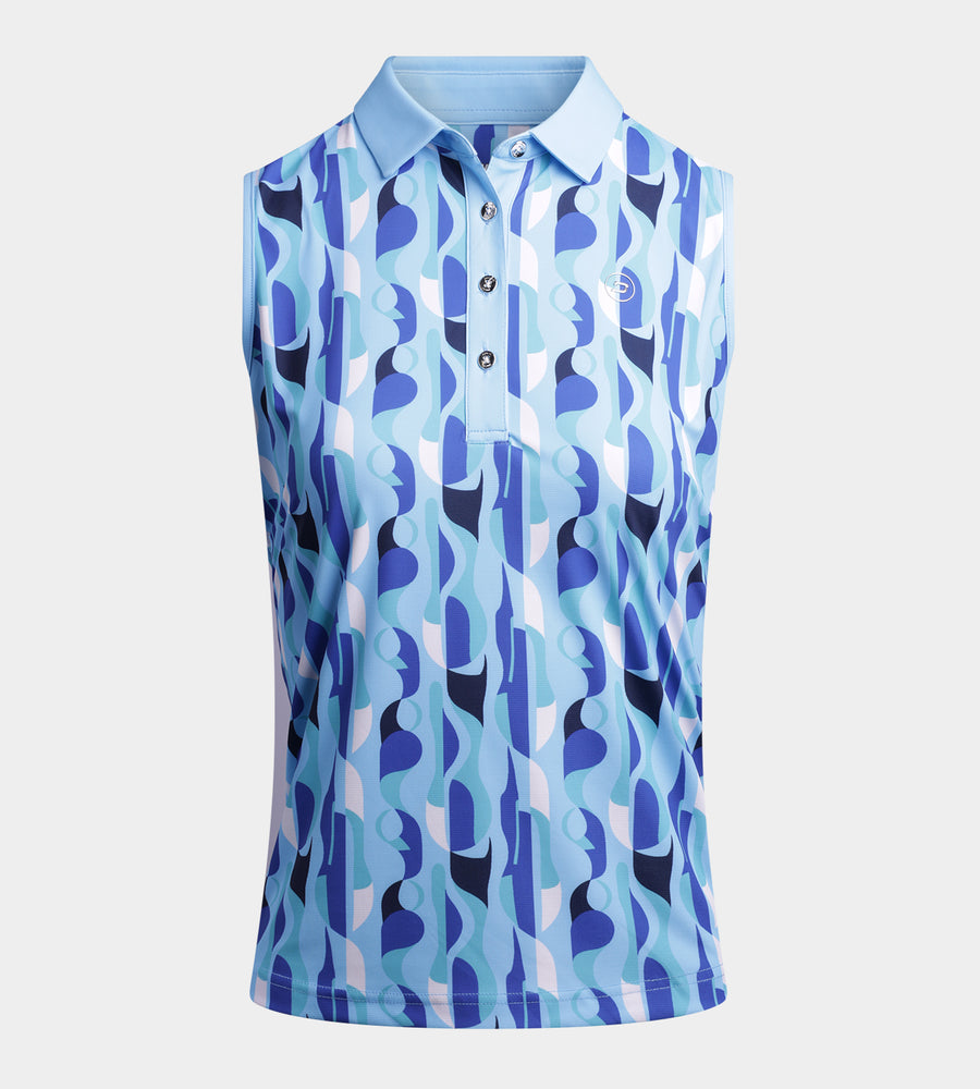 LADIES GRIFFON POLO - BLUE