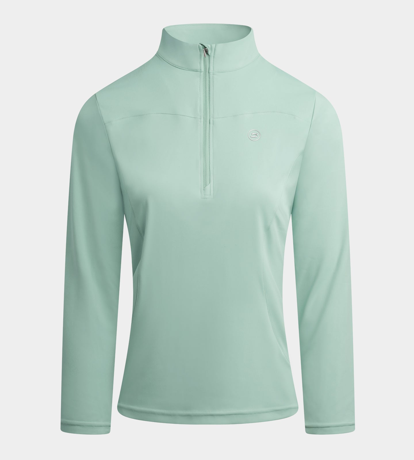 LADIES HEART MIDLAYER - MINZGRÜN