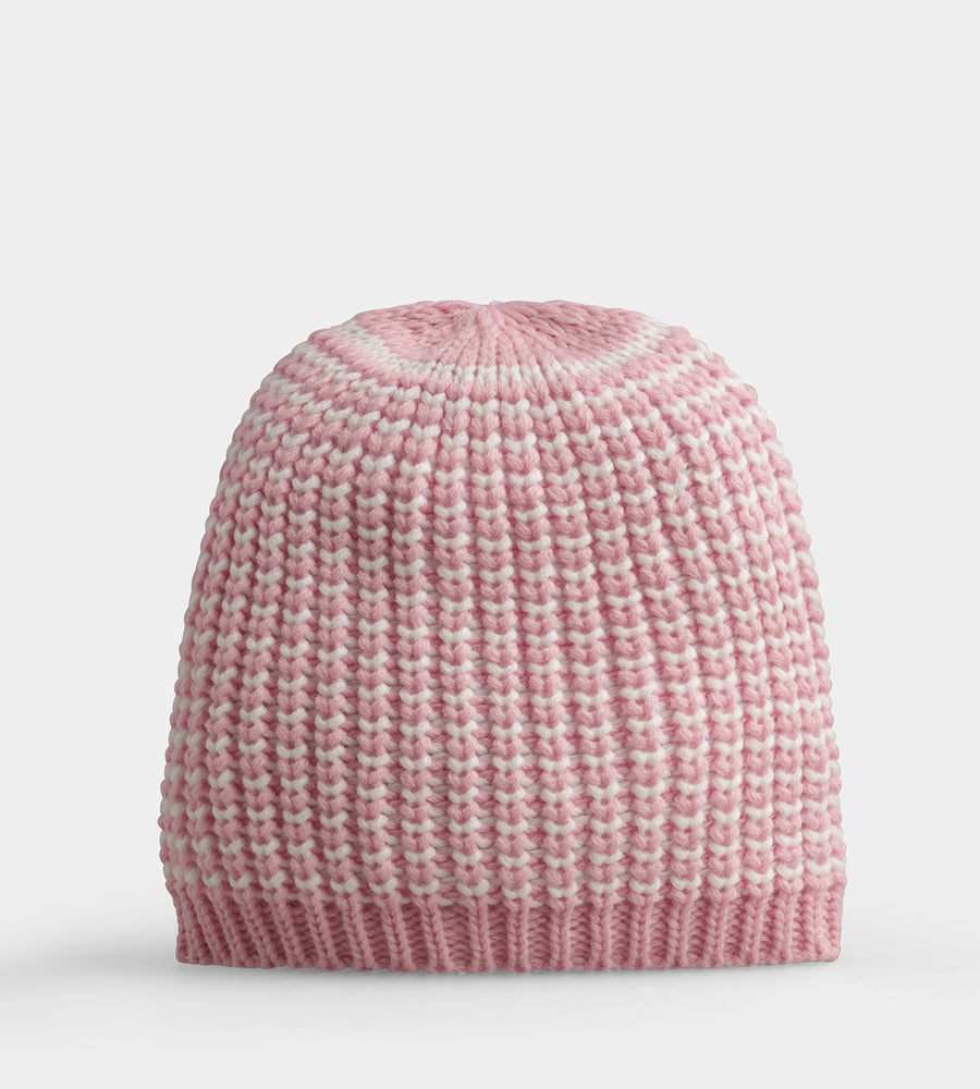 LADIES TOKEN BEANIE - PINK