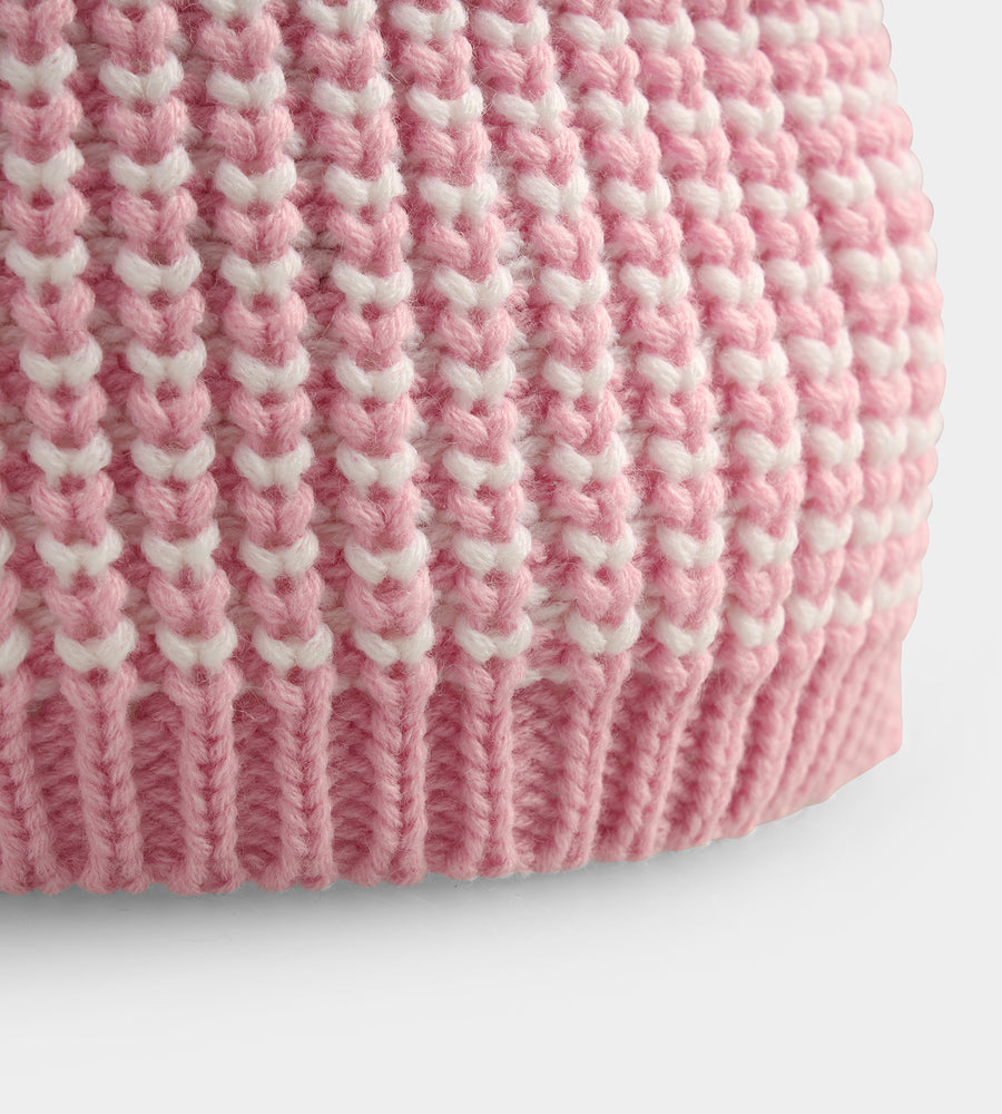 LADIES TOKEN BEANIE - PINK