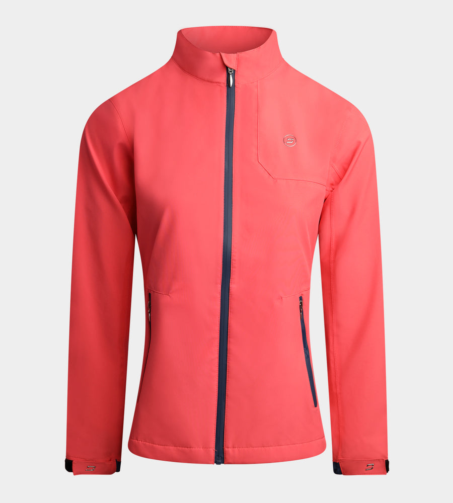 LADIES VENUS RAIN JACKET - CORAL