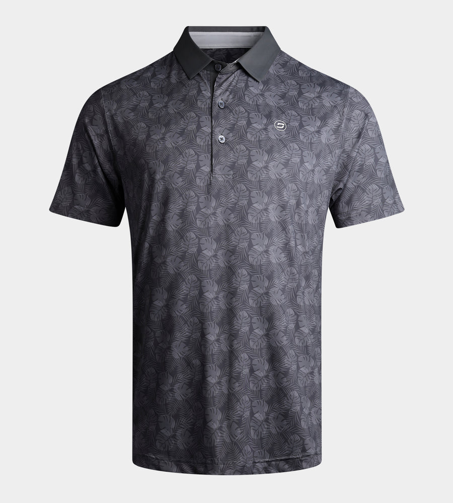 LEAVES POLO - CHARCOAL
