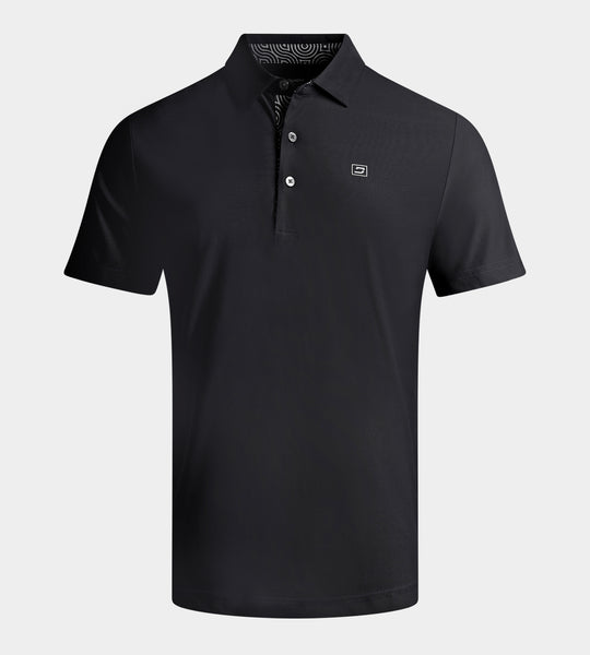 Links Edition Polo In Black | Premium Golf Polo Shirts | Druids