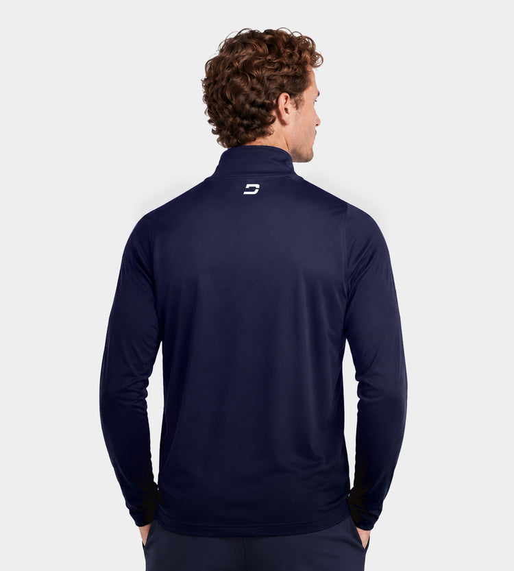 Men's Ultra Blend Golf Midlayer 1/4 Zip In Navy | Druids