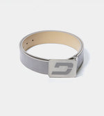 MEN'S CROC GOLF LEATHER BELT - GRIGIO (ONE SIZE FITS ALL)