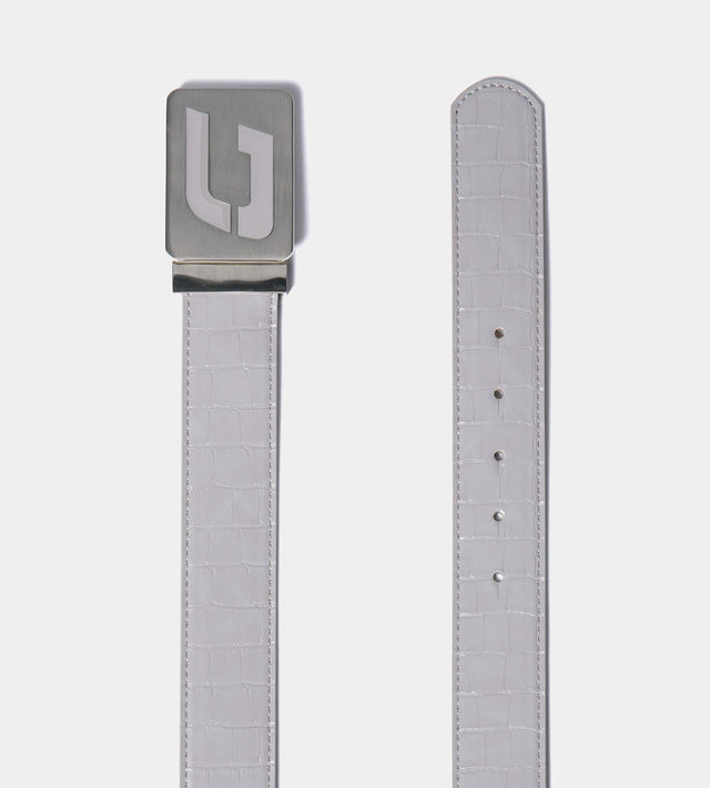 MEN'S CROC GOLF LEATHER BELT - GRIGIO (ONE SIZE FITS ALL)
