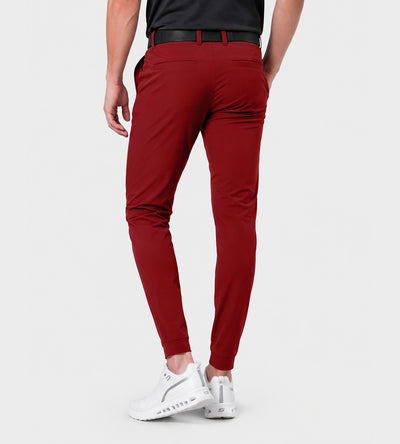 MEN'S GOLF JOGGERS - BURGUNDY