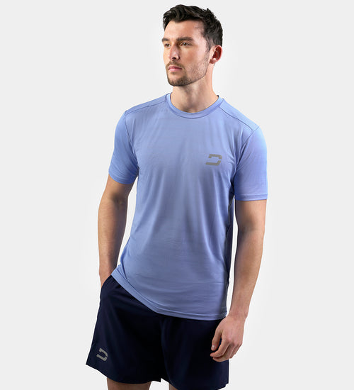 MEN'S PERFORATED SPORTS T-SHIRT - BLUE