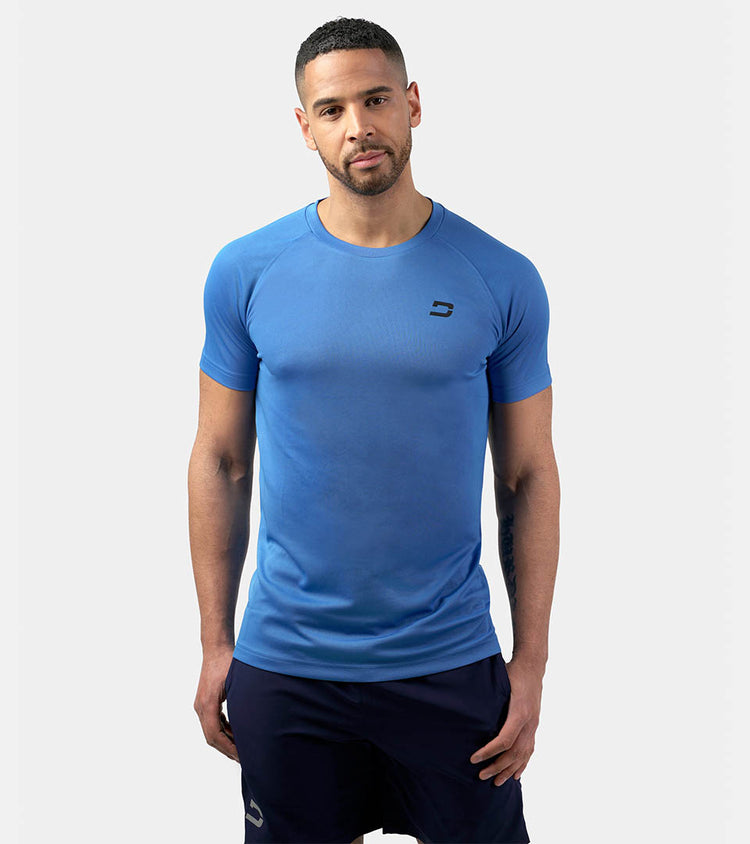 Men's Training T-Shirt In Blue | Golf Sports Tees | Druids