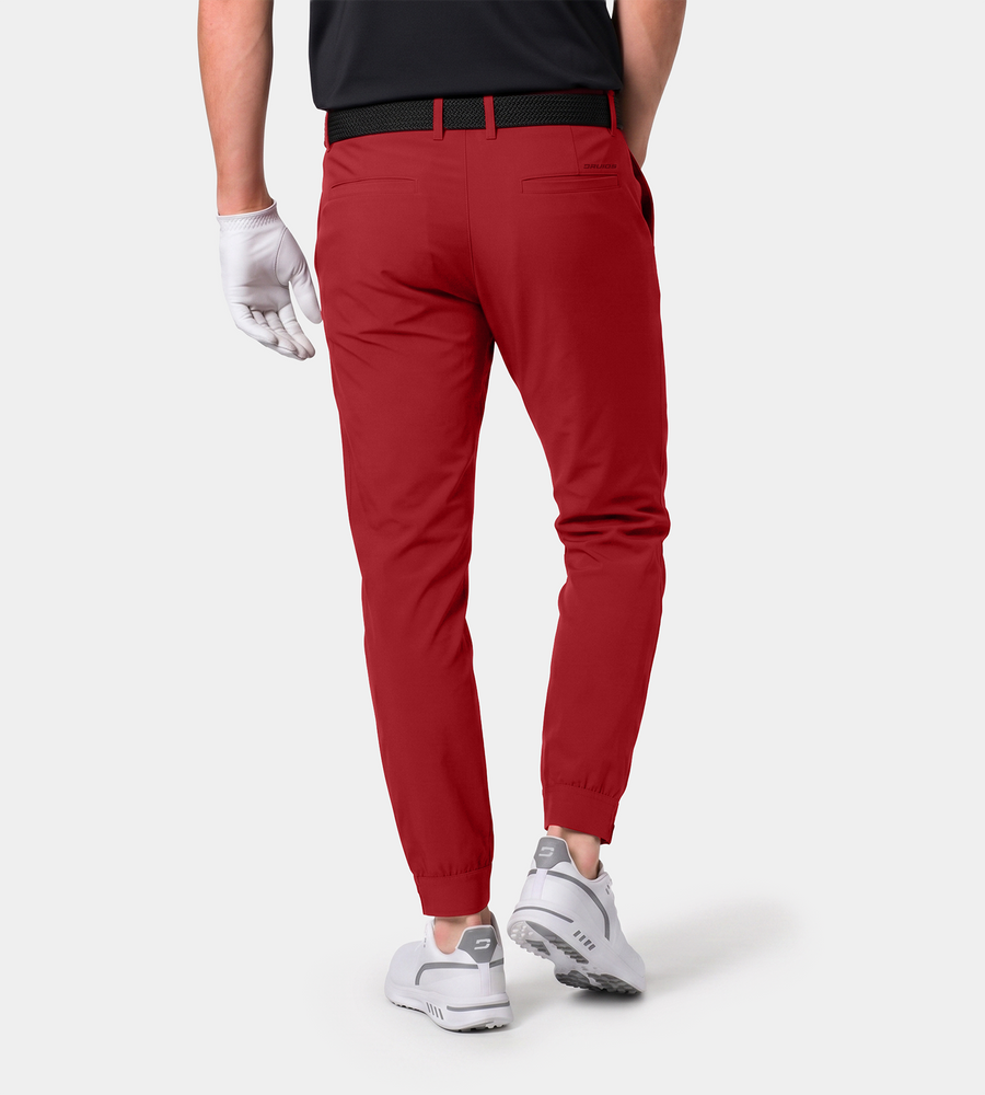MEN'S GOLF JOGGERS - BURGUNDY