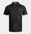 MODERN ABSTRACT POLO - BLACK