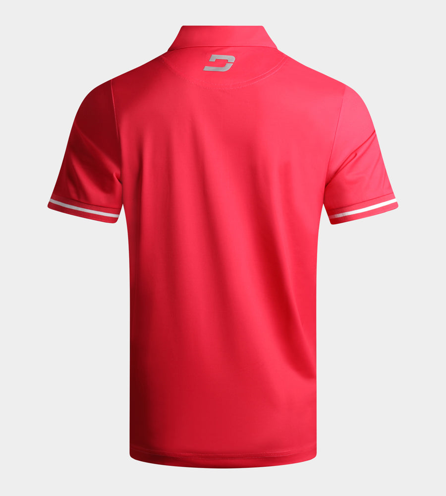 MODERN ABSTRACT POLO - RED