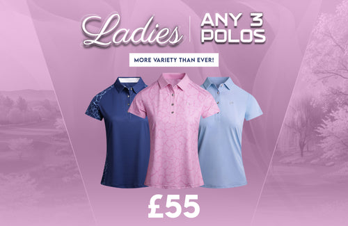Druids Ladies Any 3 Polos Banner