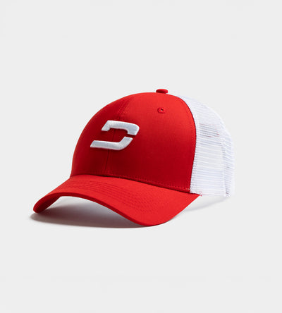 PLAYERS D CAP - ROT / WEISS
