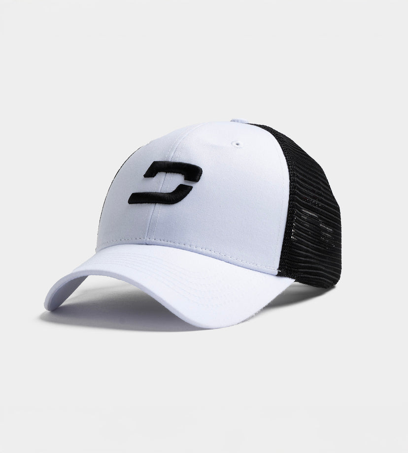 PLAYERS D CAP - WIT / ZWART