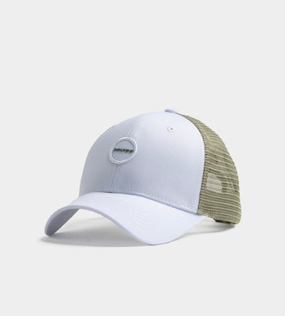 PLAYERS D BADGE CAP - WEISS / SALBEI