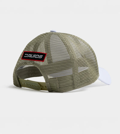 PLAYERS D BADGE CAP - WEISS / SALBEI