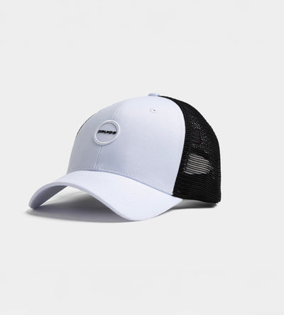PLAYERS D BADGE CAP - WEISS / SCHWARZ